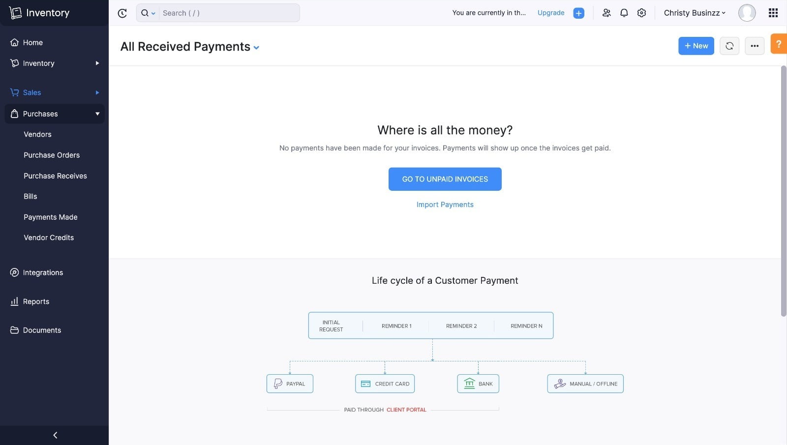 Zoho Inventory Sales Order